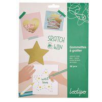 Pochette 36 gommettes à gratter environ 7 cm - Image principale