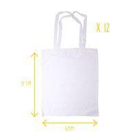 Sac shopping enfant en coton naturel 37 x 42 cm