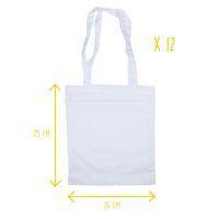 Sac shopping enfant en coton naturel 28.5x24cm - Image principale