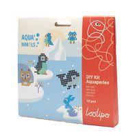 Pack aquaperles Aqua'nimals 1500 pcs 3 x 3 mm + 10 modèles