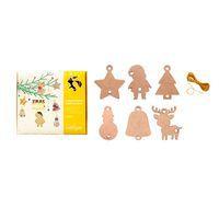 Assortiment 54 formes de Noel en bois (6 formes)