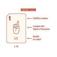 Cartes braille chiffres - Image 2