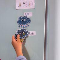 Lot de 10 magnets à strasser météo et émotions thumbnail image 3