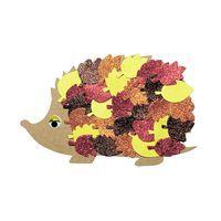 Pochette 200 formes d'automne en mousse pailletée adhésive - Image 2