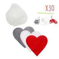 Kit 30 cœurs feutrine à fabriquer thumbnail image 2