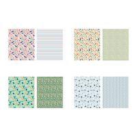 Coupon tissu 45,5x55 imprimés géométriques (lot de 4) thumbnail image 3
