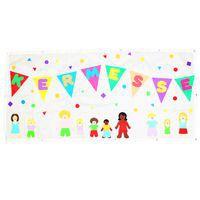 Bannière à customiser - Polyester - 130 x 62cm - blanc thumbnail image 2