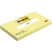 Bloc 100 feuilles 127x76 mm notes Post-it® jaune