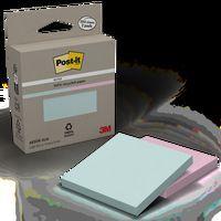 Lot 2 blocs 100 feuilles recyclées Post-it 76x76 mm couleurs thumbnail image 2