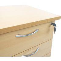 Caisson hauteur bureau Quatuor profondeur 70 cm Hêtre/alu Hêtre - Image 4