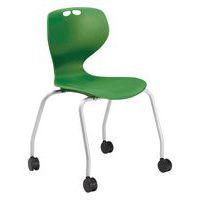 Chaise Mahia2 4 pieds à roulettes acier gris Taille 6 grise - Image 4