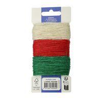 Ficelles jute Noel 3 x 10 m diamètre 2 mm - 3 coloris - Image 3