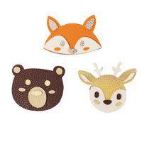 Assortiment 10 feuilles A4 simili cuir adhésif Forêt - Image 2