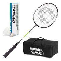 Raquette badminton Absolute 520 - Casal Sport - Lot de 20+ Sac + Volants