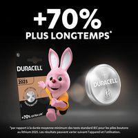 Lot de 4 Pile bouton lithium DL 2025 Lot de 4 Duracell thumbnail image 5
