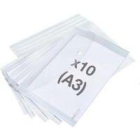 Pochette enveloppe à pression A3 incolore (lot de 10) - Image principale