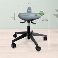 Tabouret siège oscillant avec roulettes Leitz - Image 2