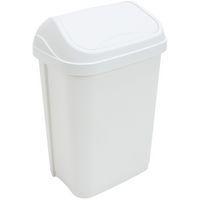 Poubelle à couvercle basculant - 25L - Blanc - Probbax - Image principale