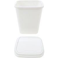 Poubelle à couvercle basculant - 25L - Blanc - Probbax - Image 3