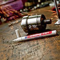 Lot de 10 marqueurs peinture edding 751 - pointe ogive moyenne - bleu - Image 3