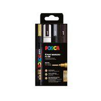 Pochette 4 marqueurs PC5M - POSCA Noël - Image principale