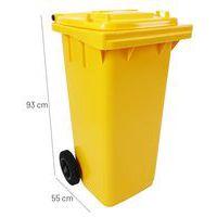 Poubelle Full Color - 120 L - Jaune - Manutan thumbnail image 9