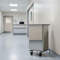 Conteneur mobile à pédale front. Amovible Inox brossé 70L thumbnail image 2