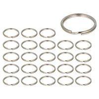 Anneau double argenté diamètre 25 mm (lot de 24) - Image principale