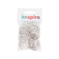 Anneau double argenté diamètre 25 mm (lot de 24) - Image 2