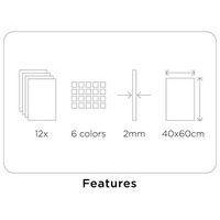 Set 12 feuilles mousse EVA 40 x 60 cm pailleté non adhésif - Image 5