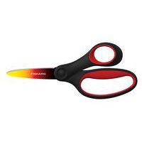 Ciseaux softgrip 15 cm droitier rouge et jaune - Image principale