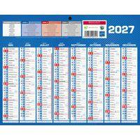 Mini calendrier recto verso 21 x 26,5 cm 2026-2027 - Image 2