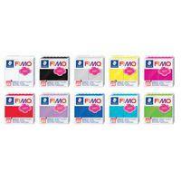 Lot 10 blocs pâte polymère 57 g couleurs assorties - Fimo