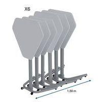 Table mobile rabattable trapèze Nomade - Manutan Expert - Image 4