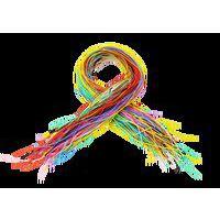 Sachet de 200 brins 80cm fils scoubidou 10 couleurs assortis