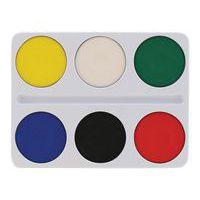 Boîte plastique de 6 godets - Assortiment de 6 couleurs - Classmates