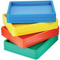 Mini plateau en plastique résistant - Lot de 12 assortis - Classmates