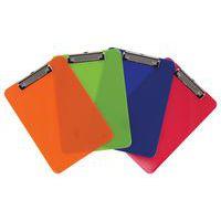 Lot de 4 porte-blocs à pince A4 résistant et coloré - Classmates