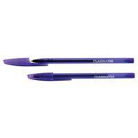 Stylo à bille - Design élégant - Classmates - Violet - Lot de 50 - Image principale