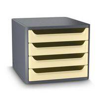 Module de classement first 4 tiroirs jaune pâle - Image principale