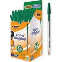 Stylo bille Bic Cristal pointe moyenne - vert thumbnail image 4
