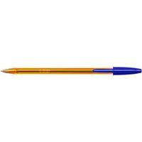 Stylo bille Bic Cristal orange nouvelle pointe fine  - bleu - Image 3