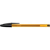 Stylo bille Bic Cristal orange nouvelle pointe fine  - noir thumbnail image 2