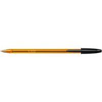 Stylo bille Bic Cristal orange nouvelle pointe fine  - noir - Image 3
