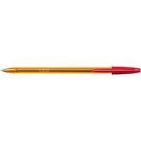 Stylo bille Bic Cristal orange nouvelle pointe fine - rouge thumbnail image 3