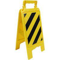 Chevalet de signalisation h600mm x275mm hachure j/n - Image principale
