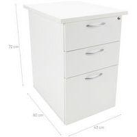 Caisson hauteur bureau quatuor profondeur 60 cm - Manutan Expert - Image 2