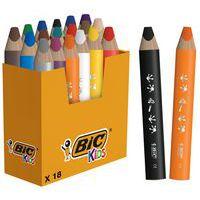 Pot 18 crayons de couleurs triangulaires 3 en 1 - Image principale