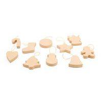 Lot 10 formes noël carton assorties à suspendre - Image principale
