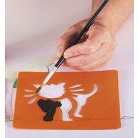 Pochoir plastique lavable 14,5 x 14,5 cm (Pochette de 6) - Animaux thumbnail image 3